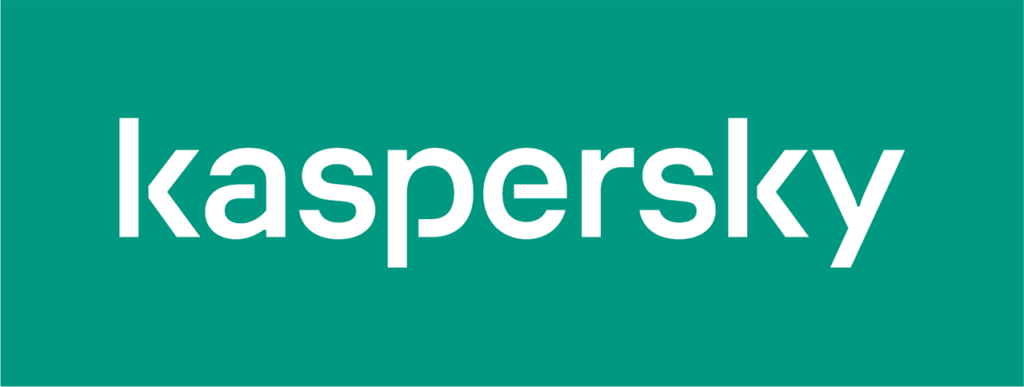 Kaspersky logotype whiteongreen